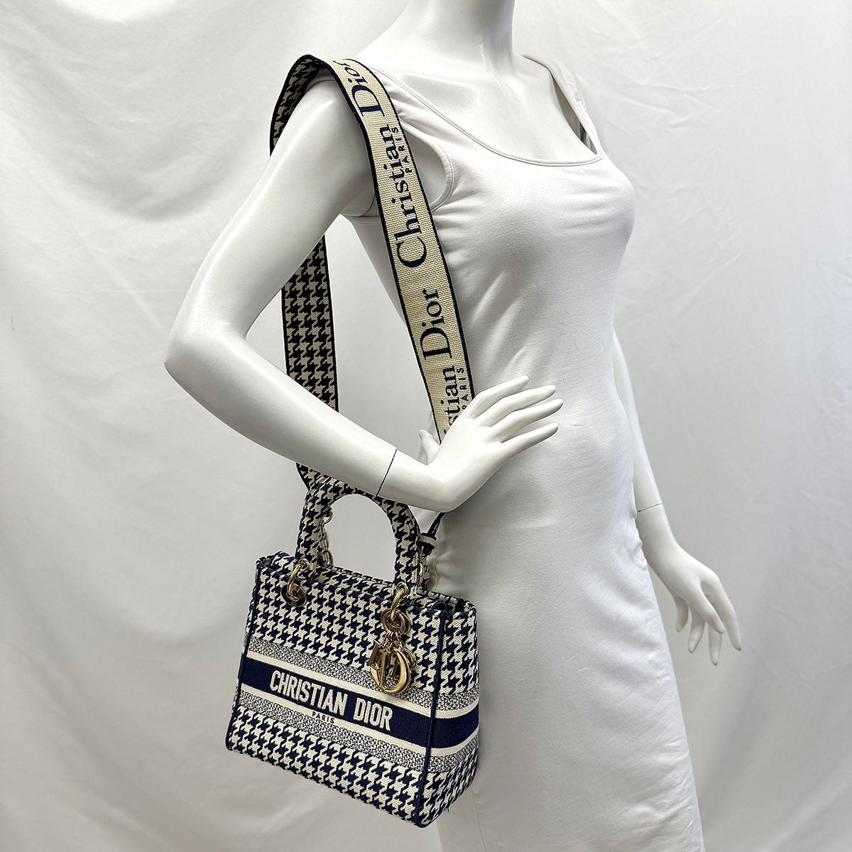 Christian Dior Medium Lady D-Lite Top Handle Bag