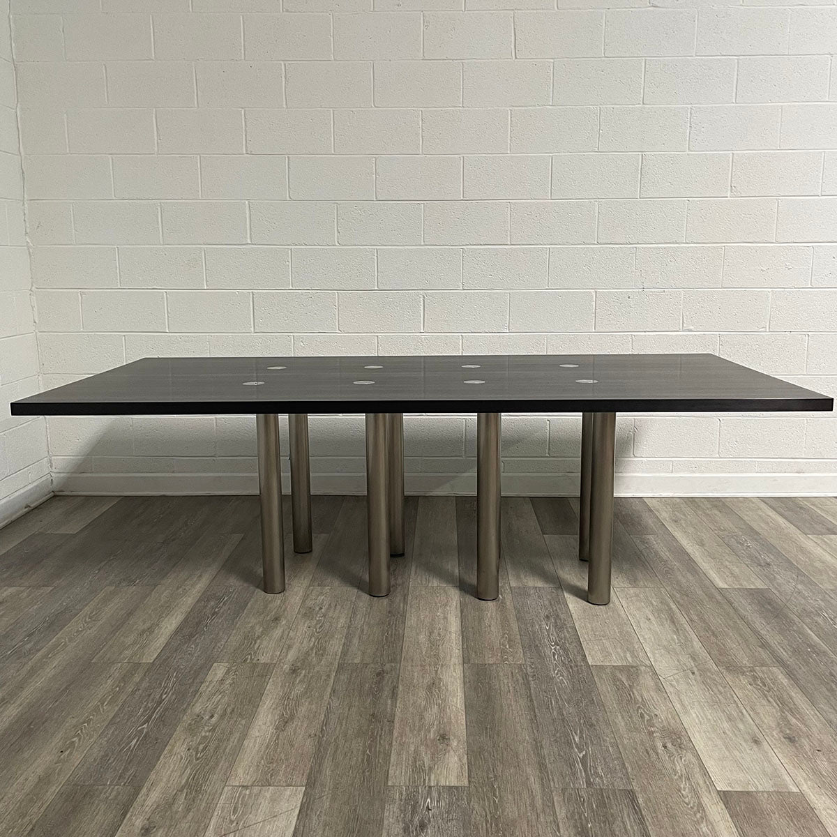 Wood and Chrome Dining Table