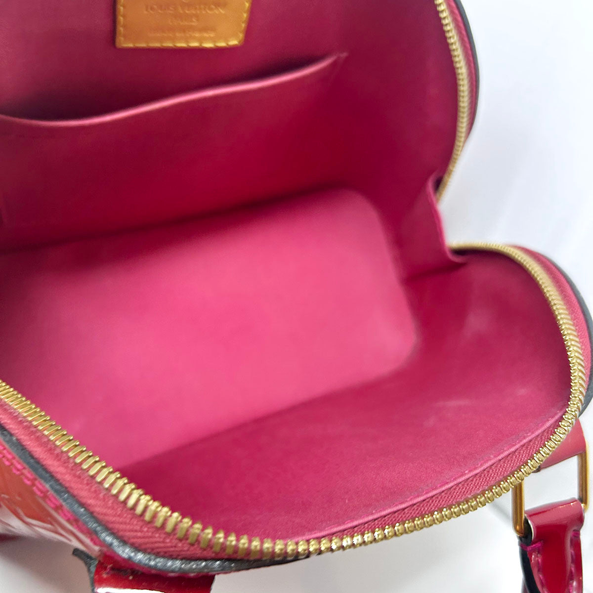 Louis Vuitton 2013 Monogram Vernis Alma BB Handle Bag