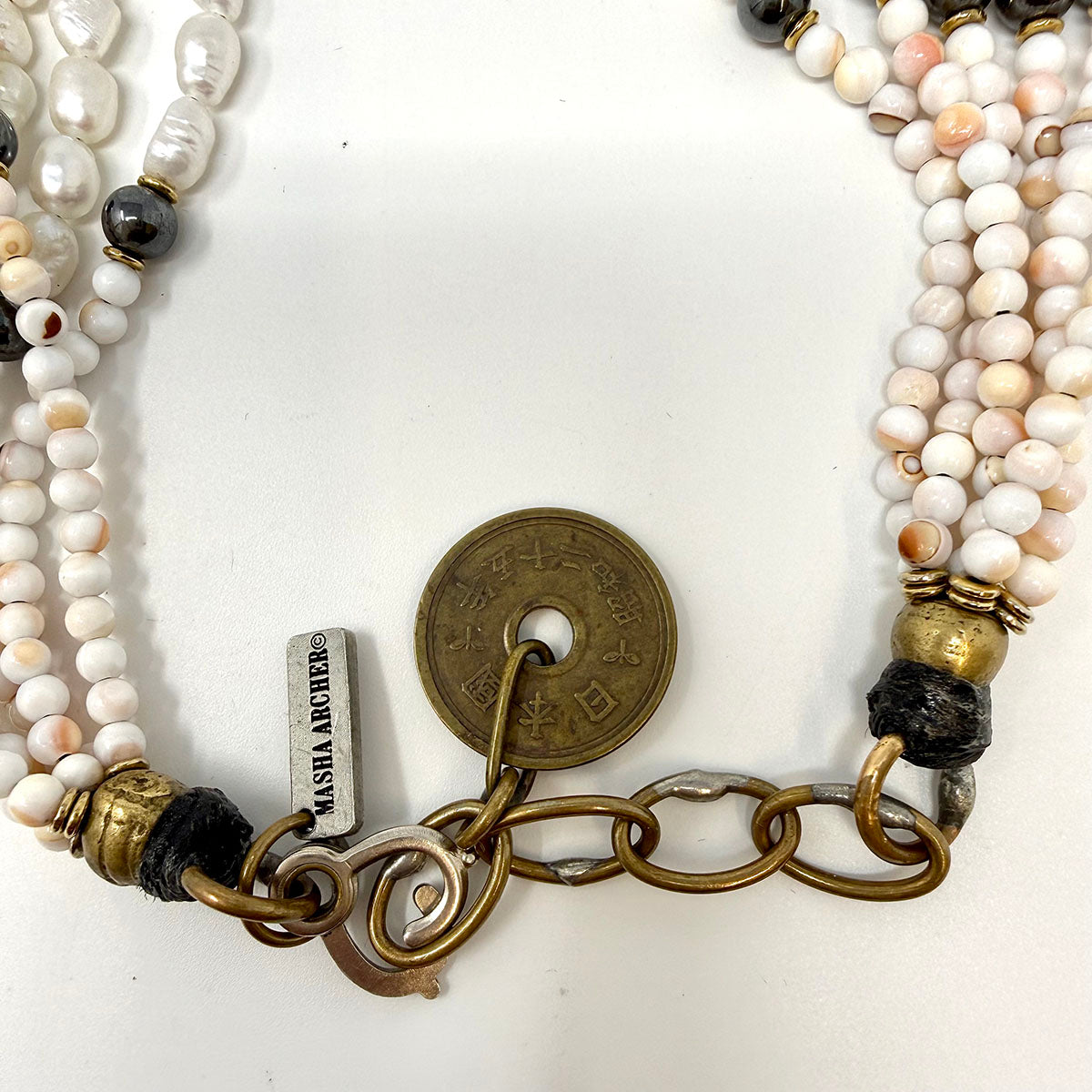 Masha Archer Pearl Necklace