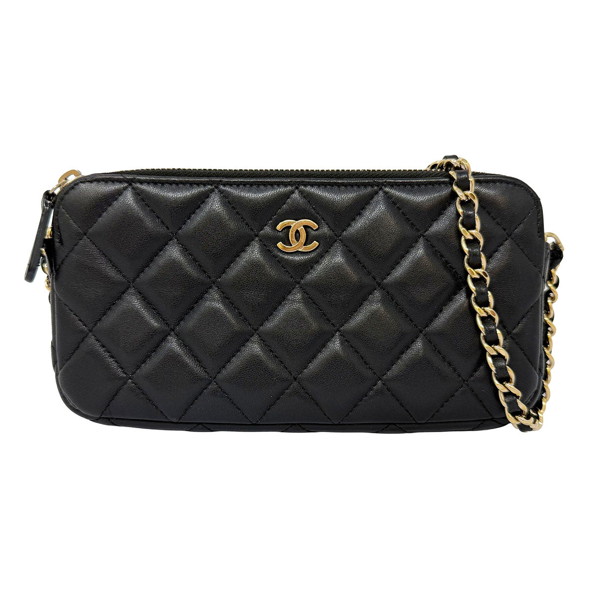 Chanel Double Zip Mini Bag on Chain