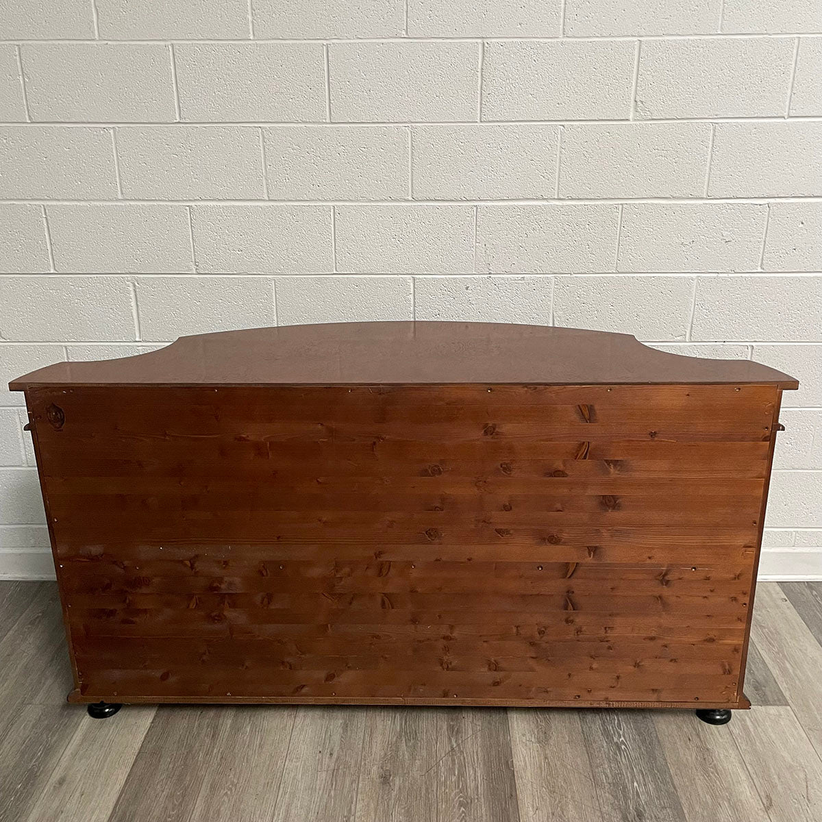 Curved Front Wood Sideboard