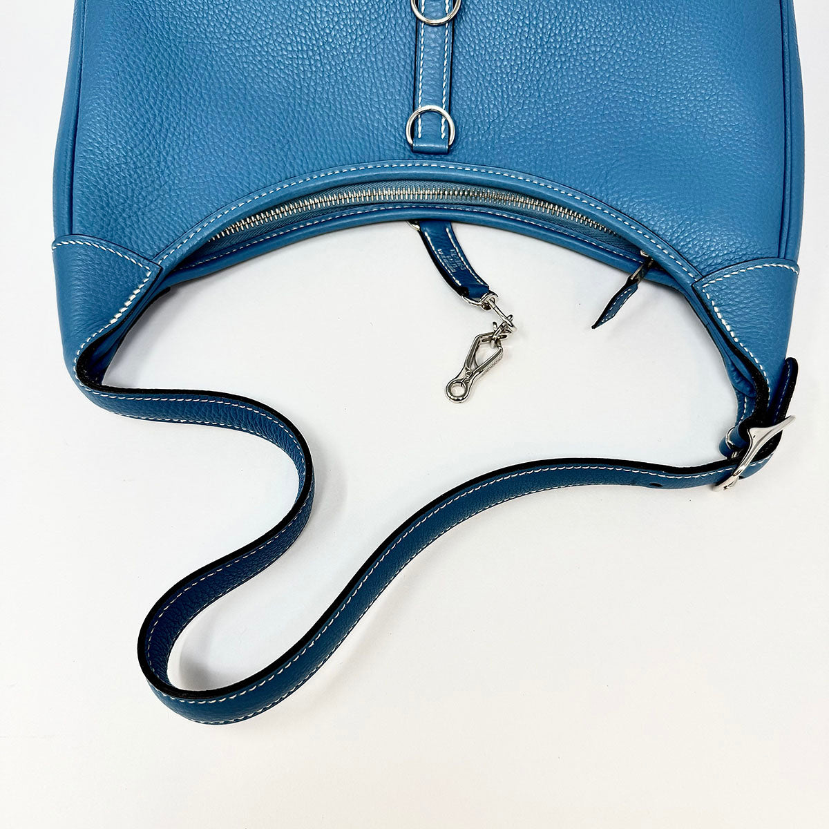 Hermes Trim 31 Blue Jean Shoulder Bag