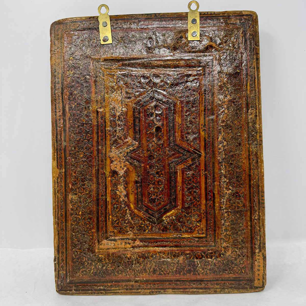 Mosaic Wood Painting Wall Mirror Cabinet
