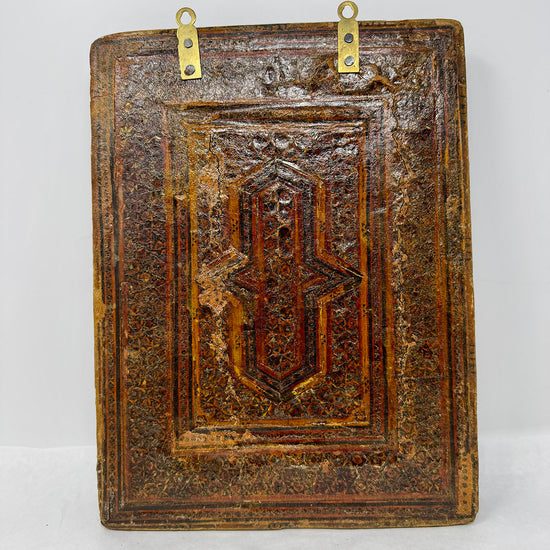 Mosaic Wood Painting Wall Mirror Cabinet