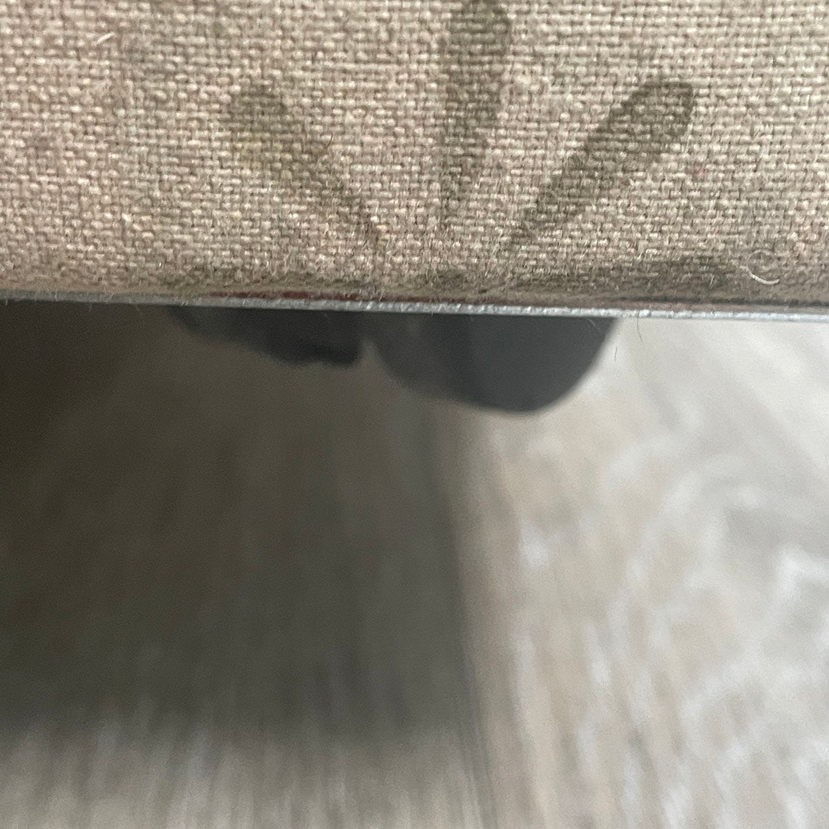 Cream Ottoman
