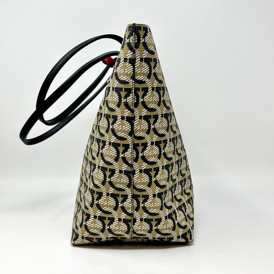 Salvatore Ferragamo Printed Gancino Tote
