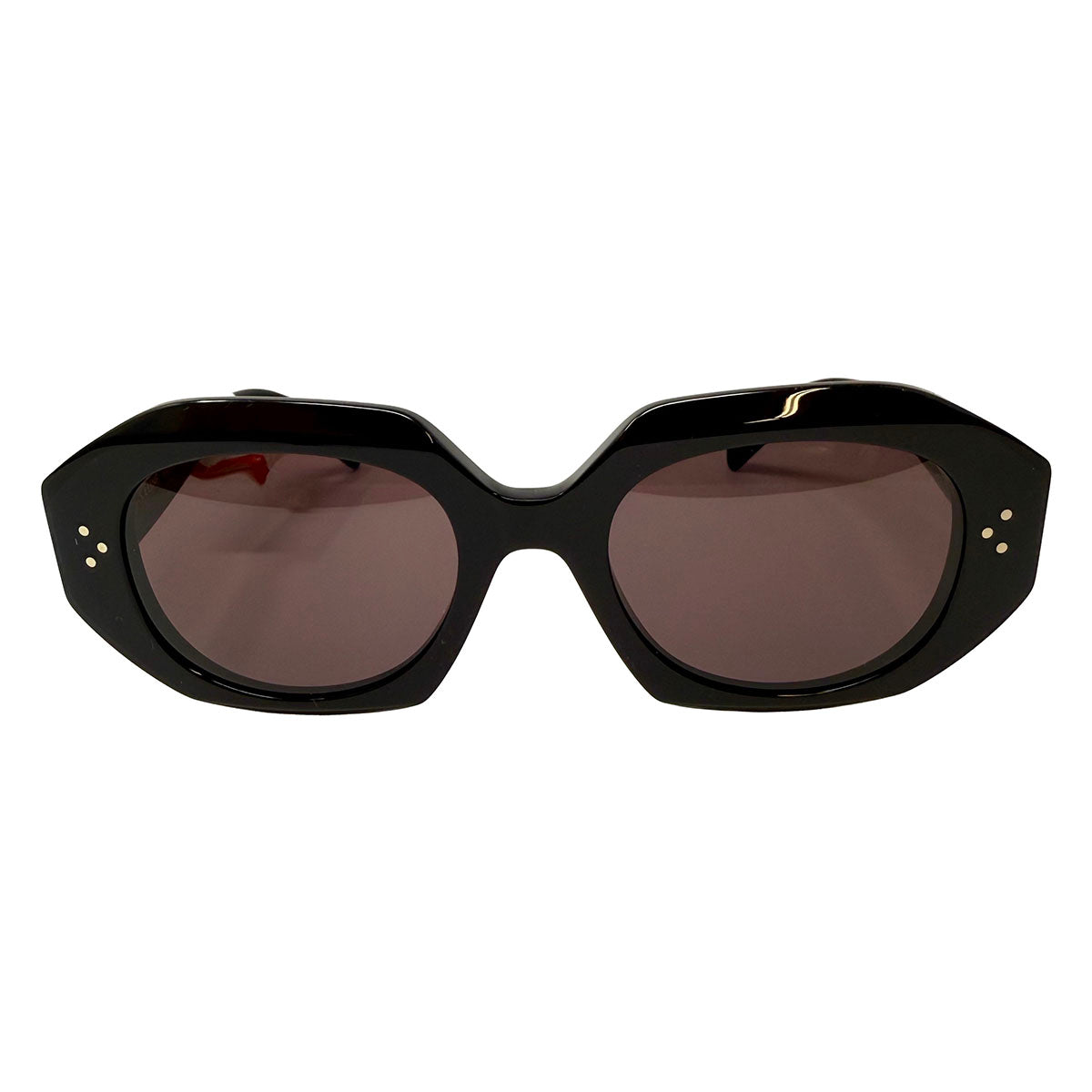 Celine "3 Dots" Square Geometric Shaped Sunglasses