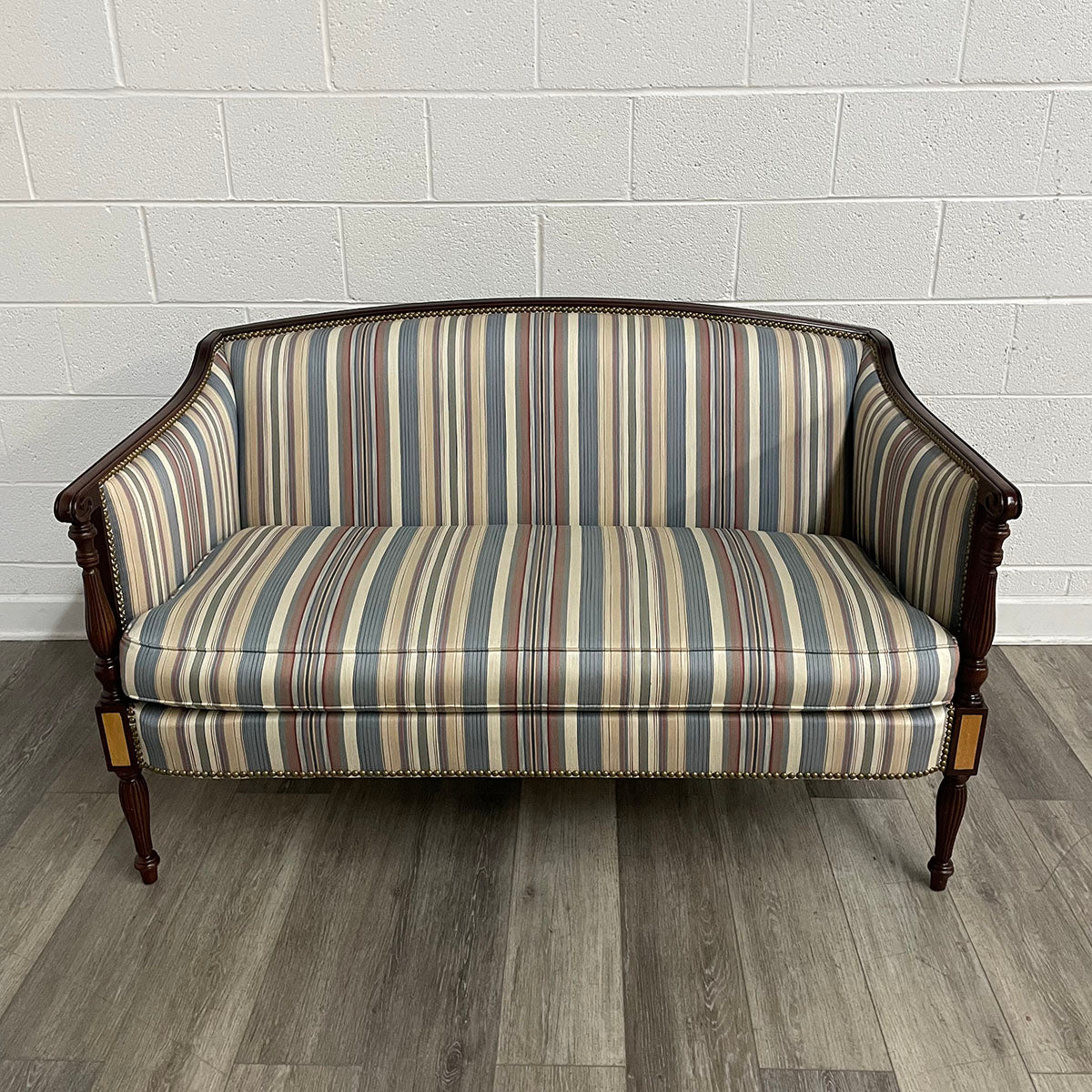 Multi Colored  Upholstered Settee