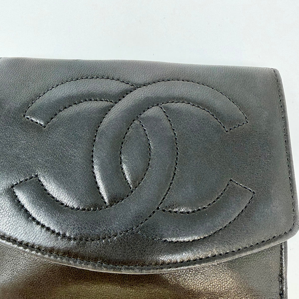 Chanel Vintage Timeless CC Bifold  Wallet