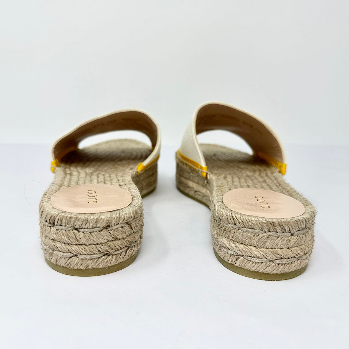 Gucci Interlocking GG Logo Canvas Espadrille
