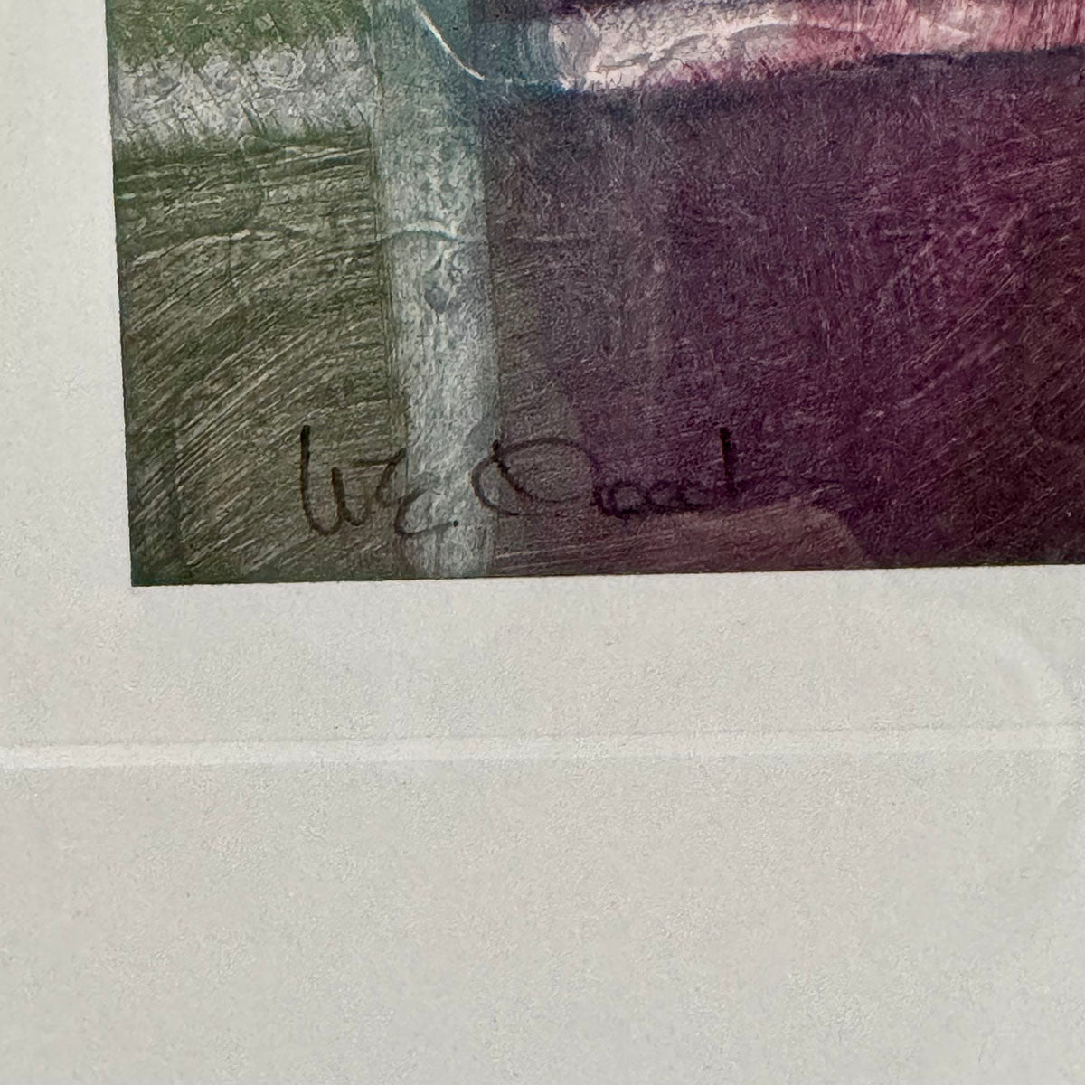 Abstract Lithograph Signed