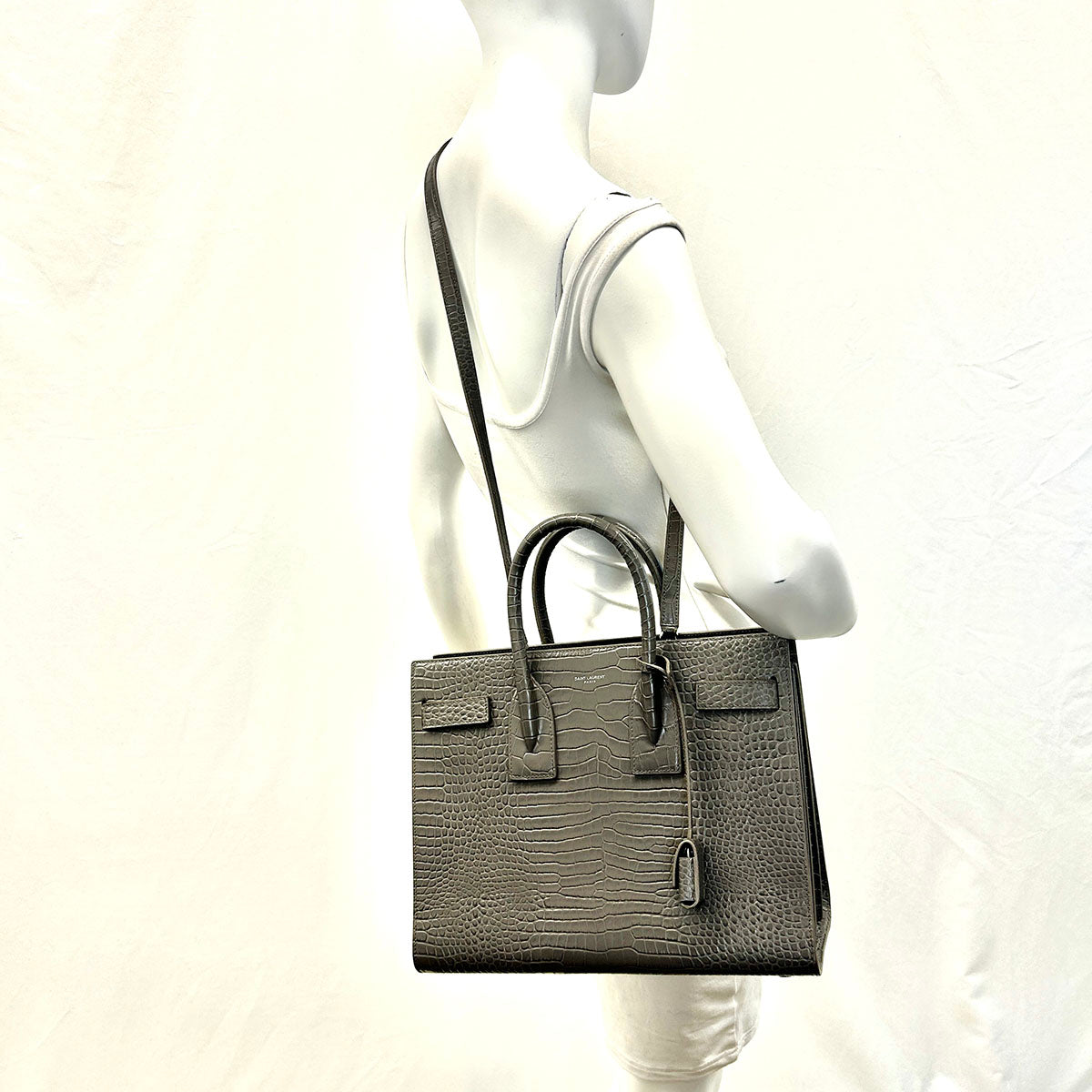 Saint Laurent Leather Sac De Jour Handle Bag