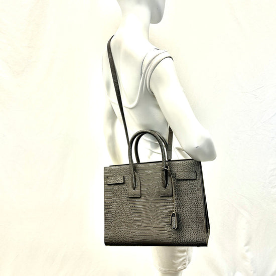 Saint Laurent Leather Sac De Jour Handle Bag