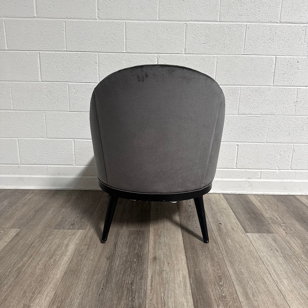 Pair Of Dark Gray Accent Chairs