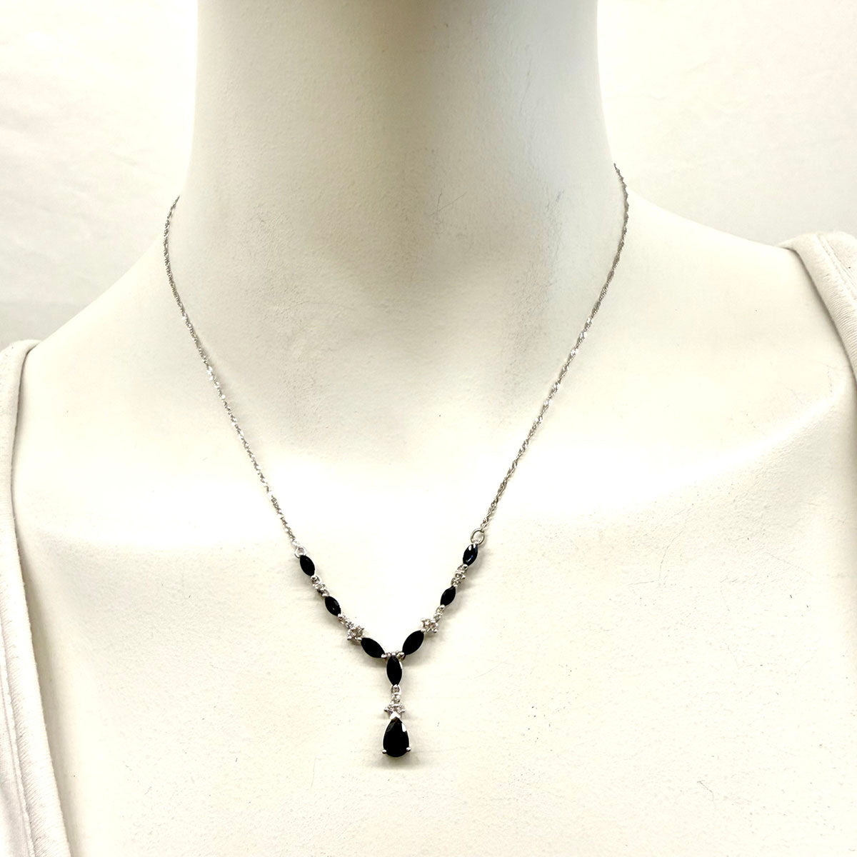 Sapphire and Diamond Necklace