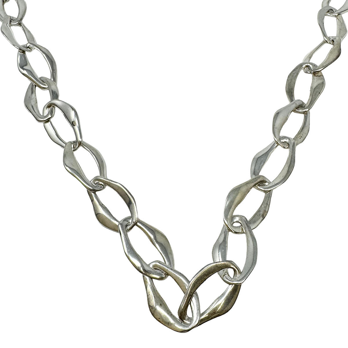 Tiffany & Co. Vintage Sterling Silver Elsa Peretti's Aegean Collection  Necklace