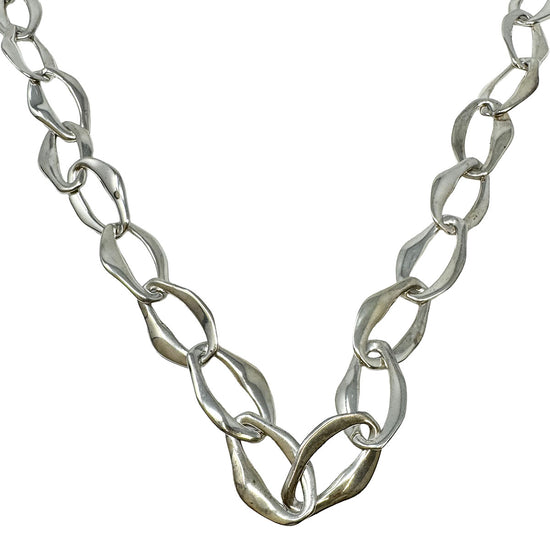 Tiffany & Co. Vintage Sterling Silver Elsa Peretti's Aegean Collection  Necklace