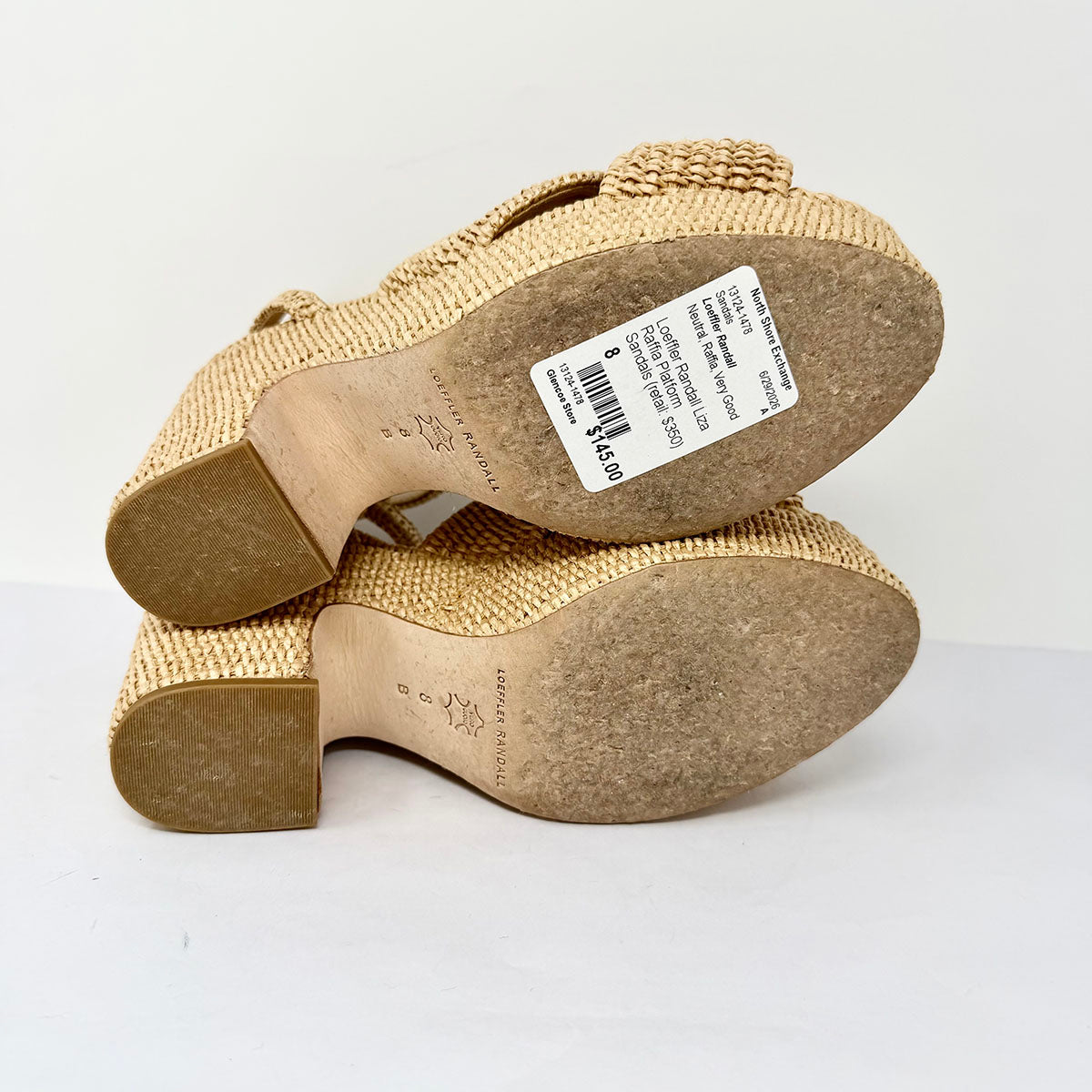 Loeffler Randall Liza Raffia Platform Sandals