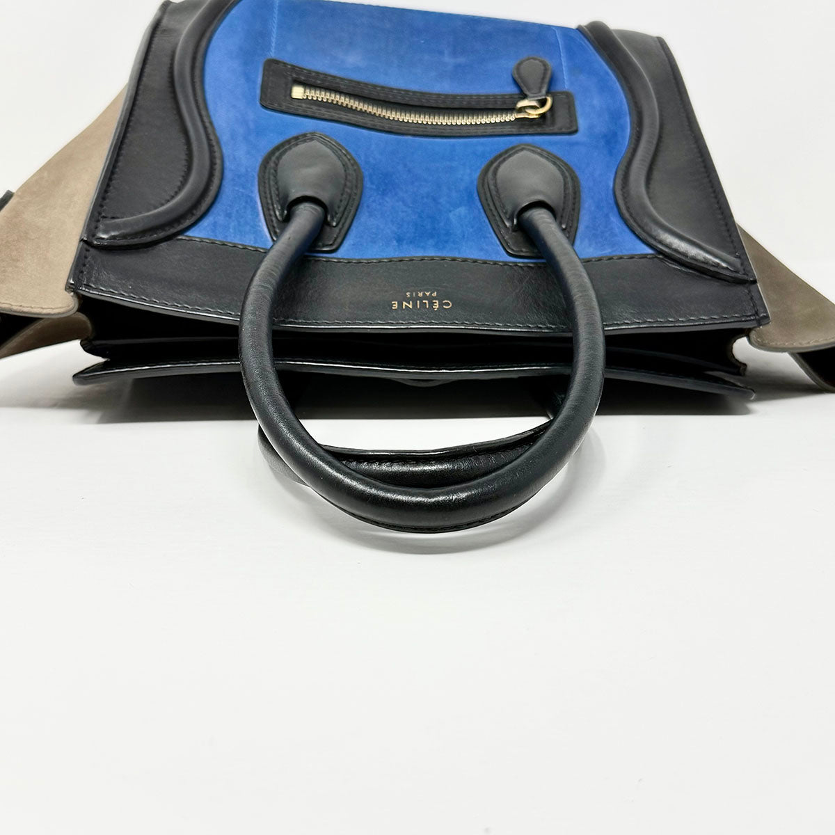 Celine Leather Luggage Mini Handle Bag