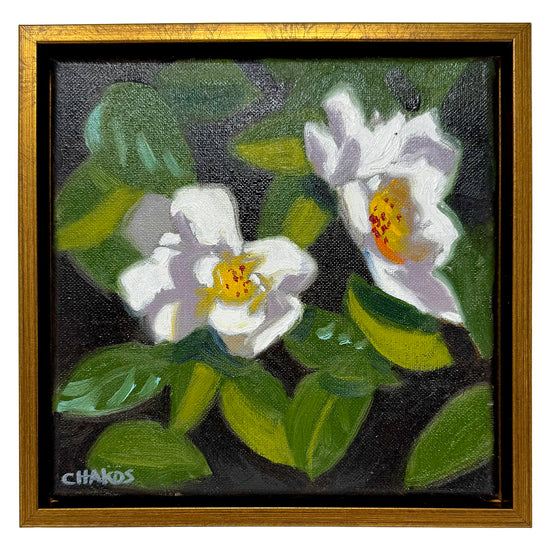 "White Gardenias" Painting Signed