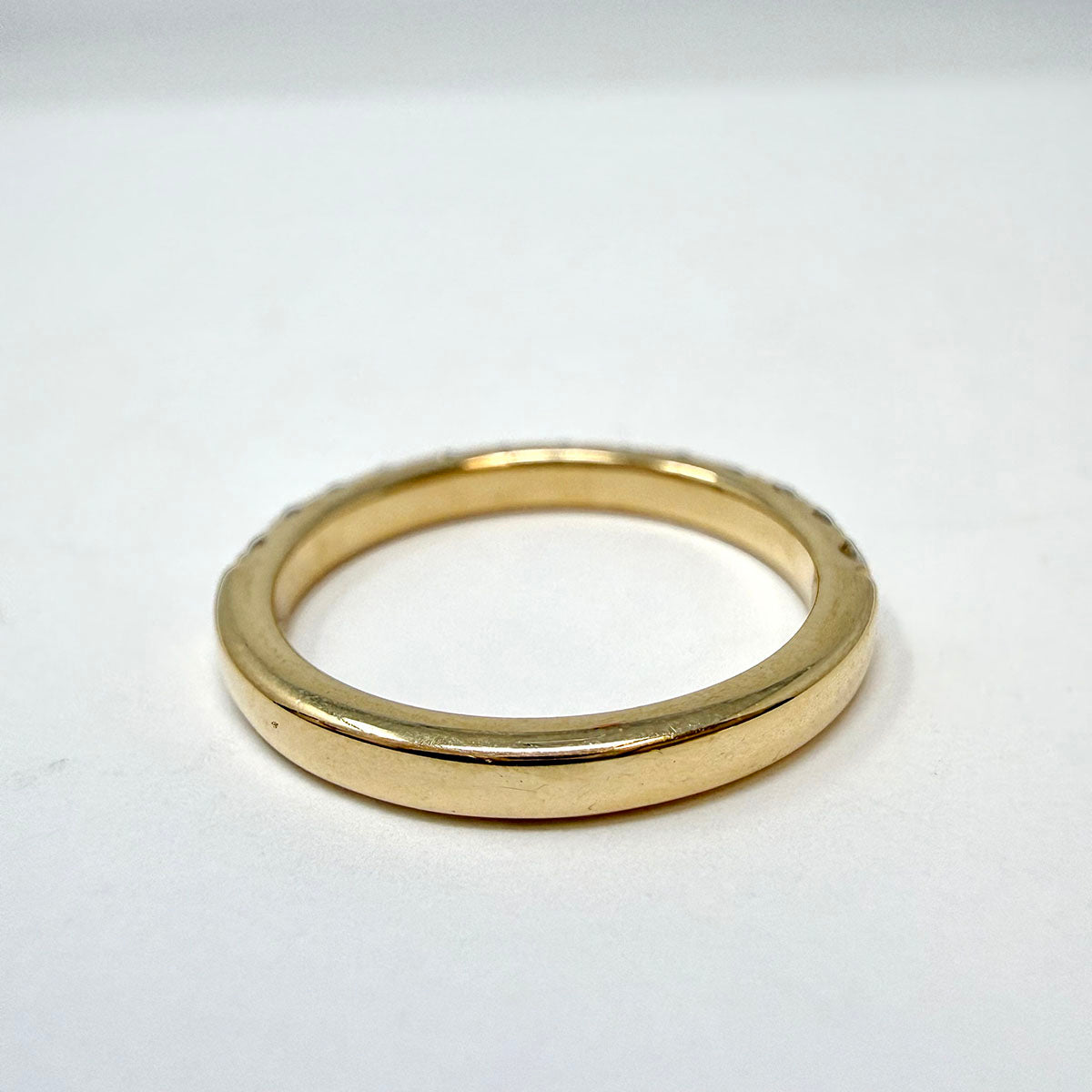 14K Yellow Gold Ring with Lab Grown Diamond