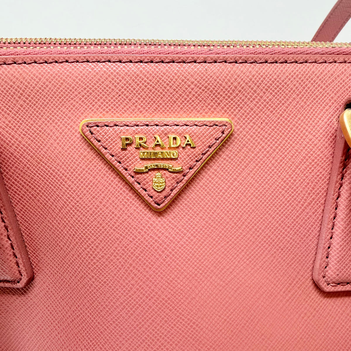 Prada Two Way Saffiano Handle Bag