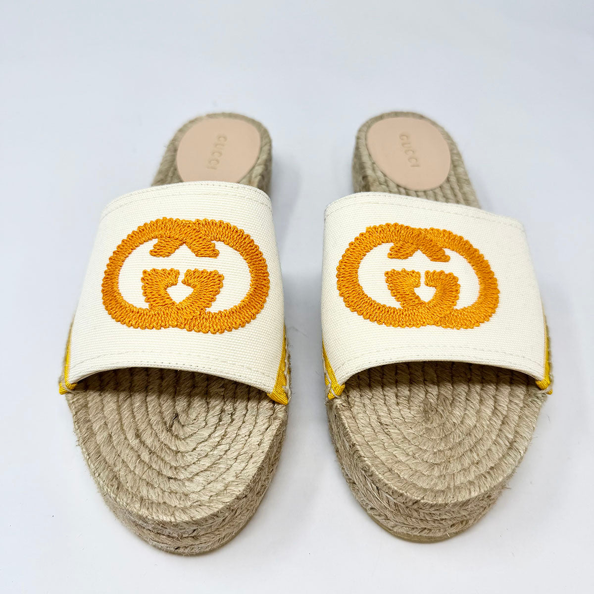 Gucci Interlocking GG Logo Canvas Espadrille