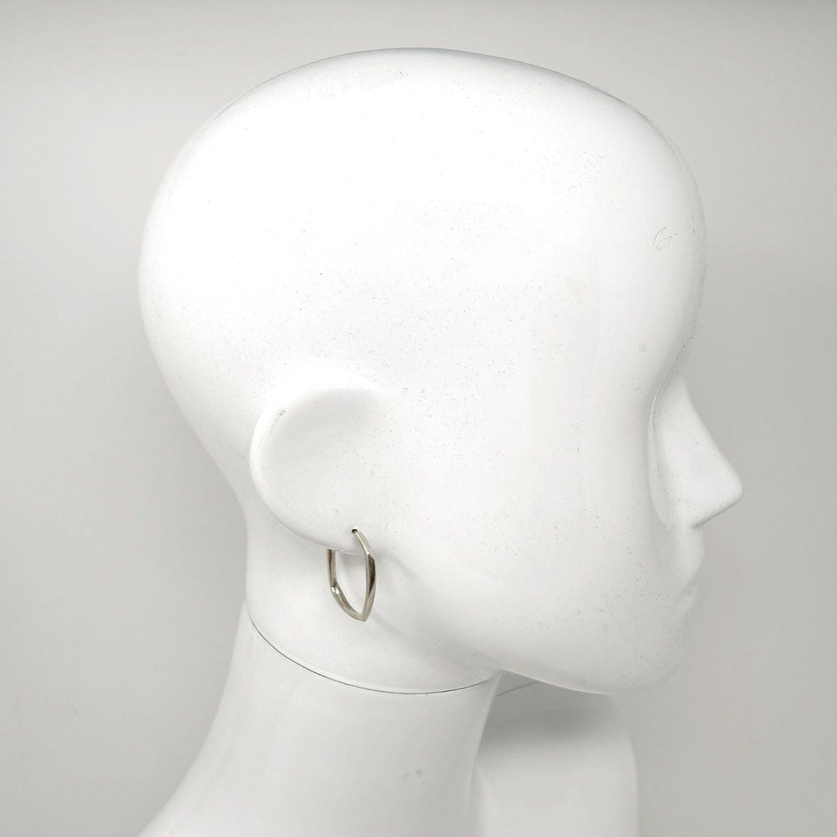 Tiffany & Co. Sterling Silver Torque Hoop Earrings
