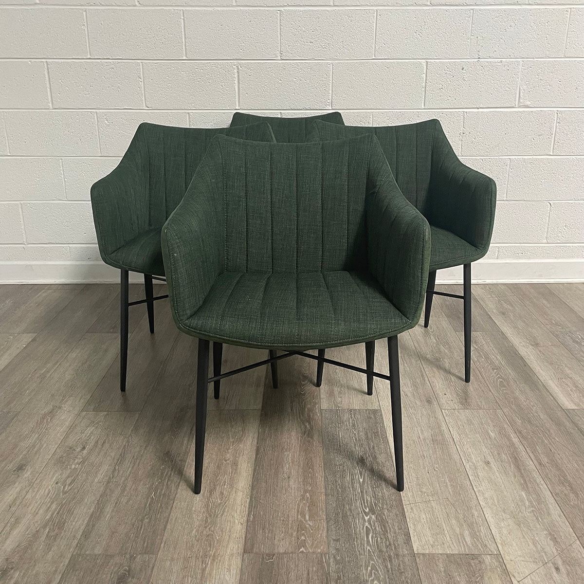 Green Dining Chairs - Set of 4