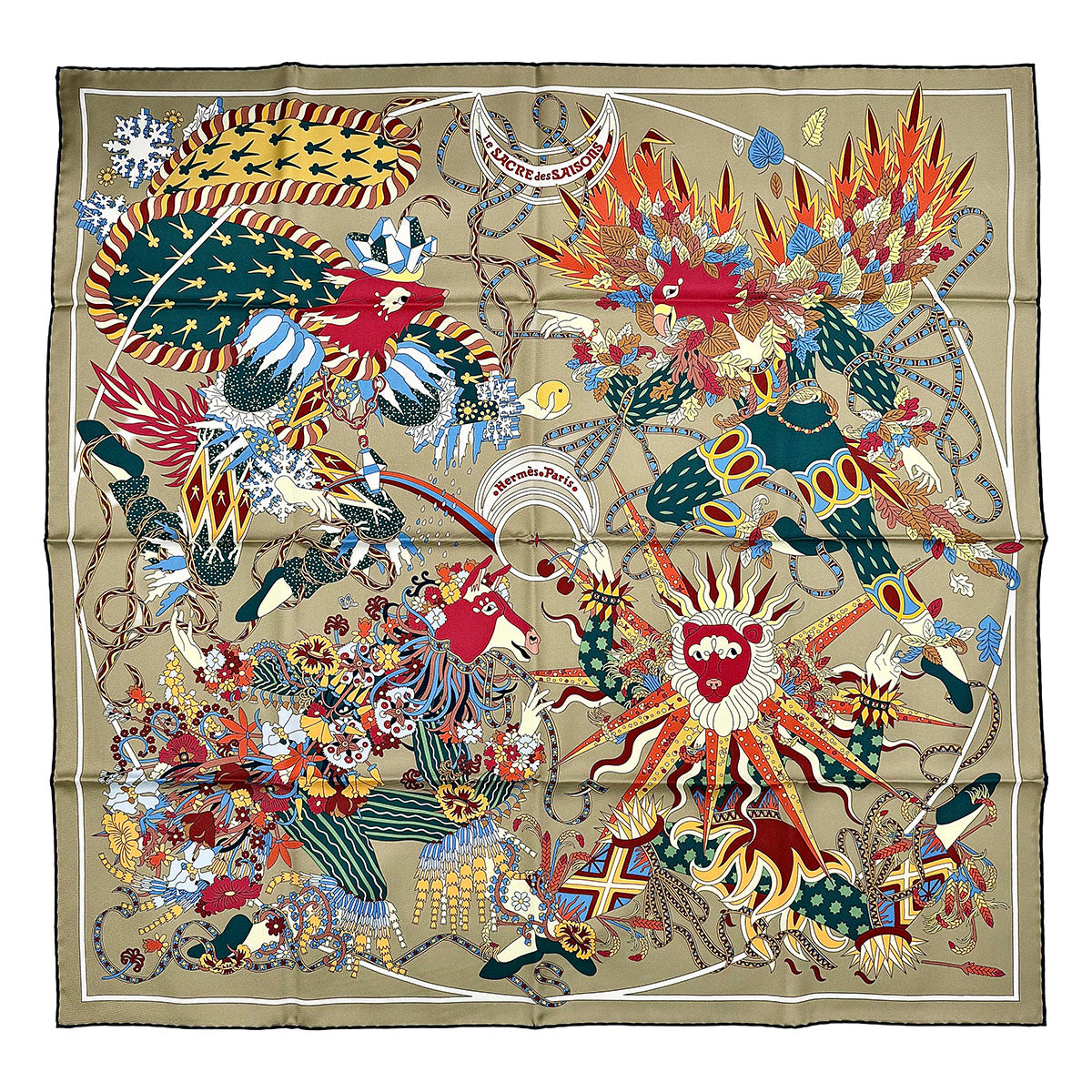 Hermes "Le Sacre de Saisons" Scarf