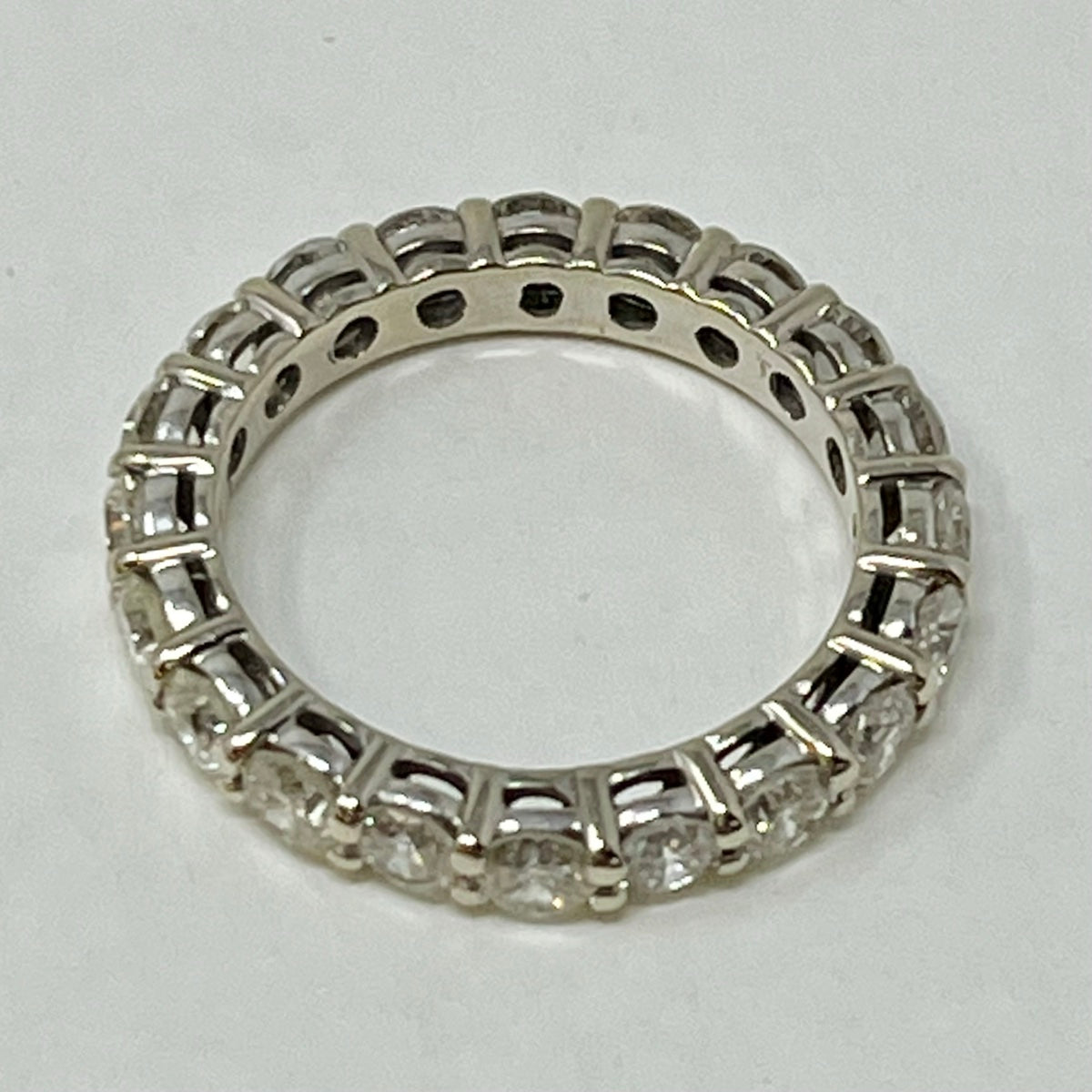 14K White Gold Diamond Eternity Ring