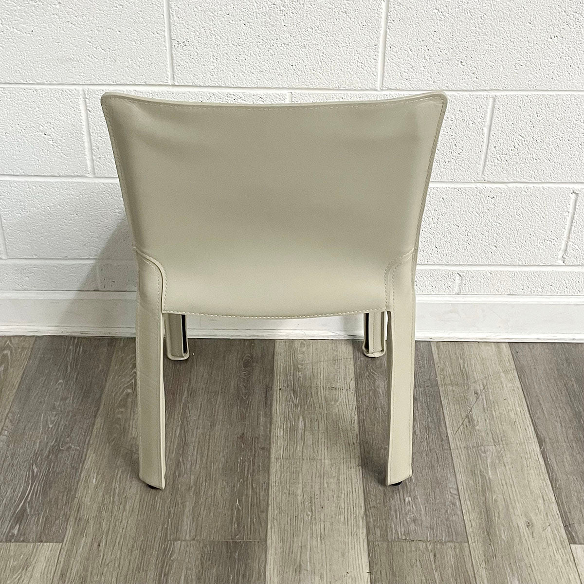 Set of 4 Cream Mario Bellini CAB 412 Leather Dining Chairs for Cassina