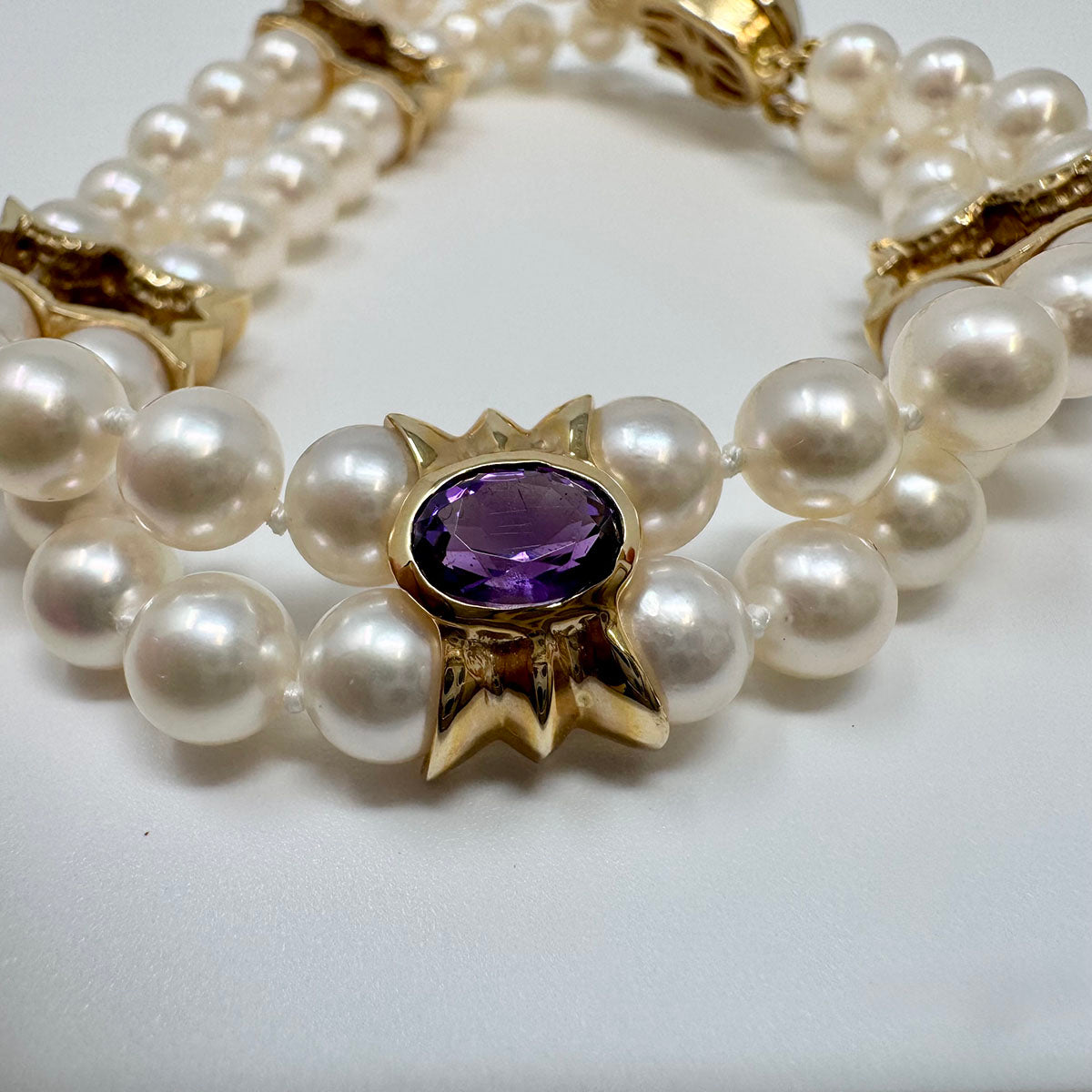 Pearl and Amethyst Bracelet