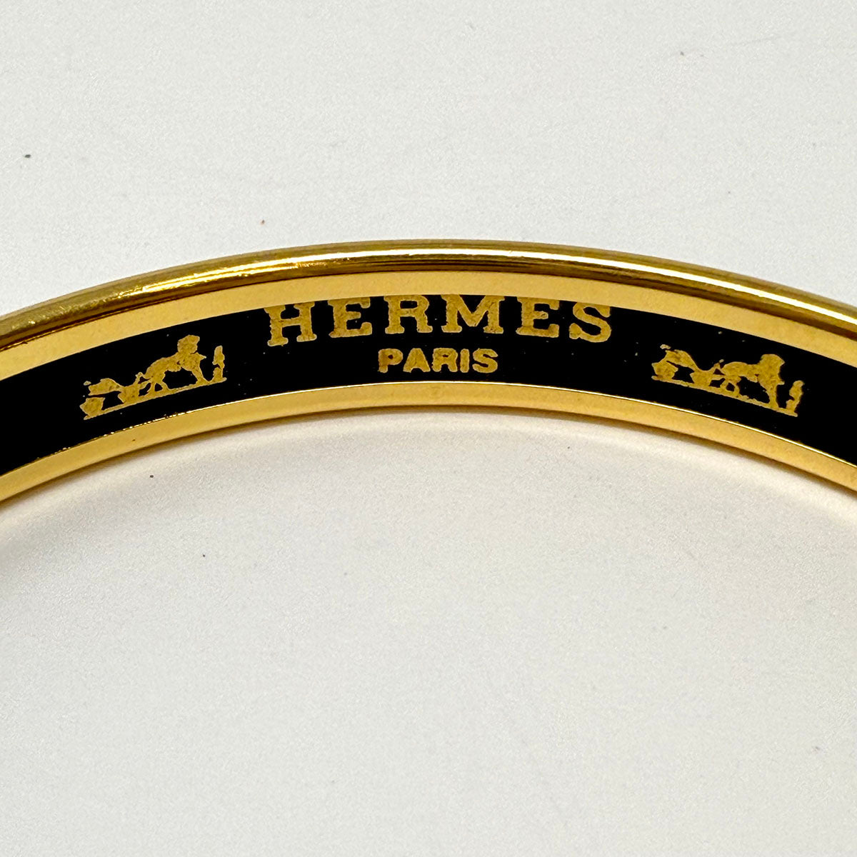 Hermes Narrow Enamel Bangle Bracelet