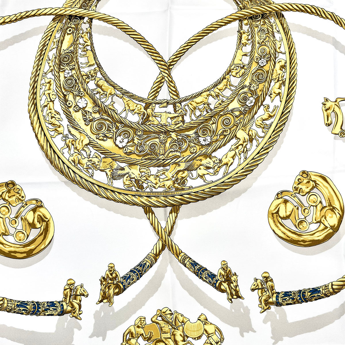 Hermes "Les Cavaliers D'Or" Scarf