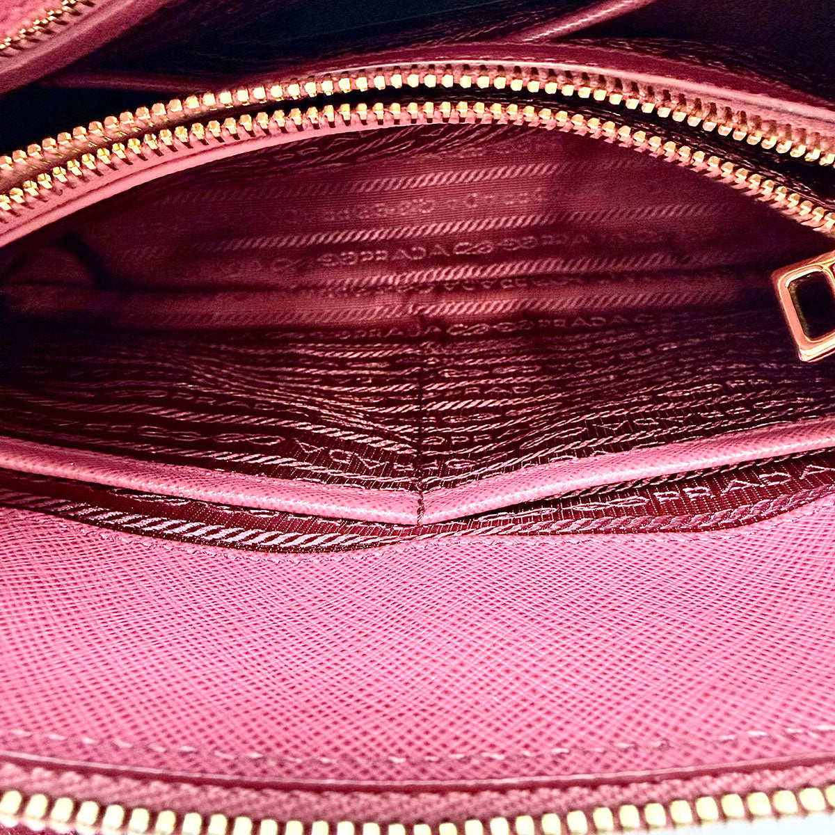 Prada Saffiano Lux Promenade Handle Bag