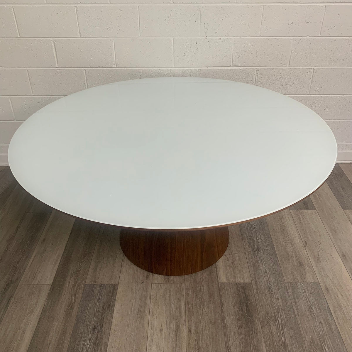 Frosted Glass Top Dining Table