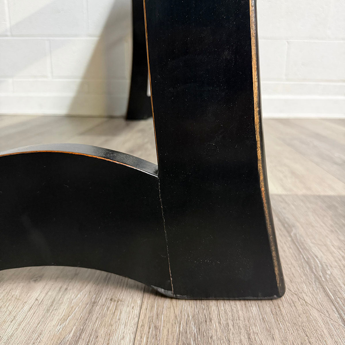 Black Asian-Inspired Console Table