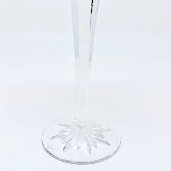 Fluted Champagne Glasses Joy Snowflake Wishes Set of 6