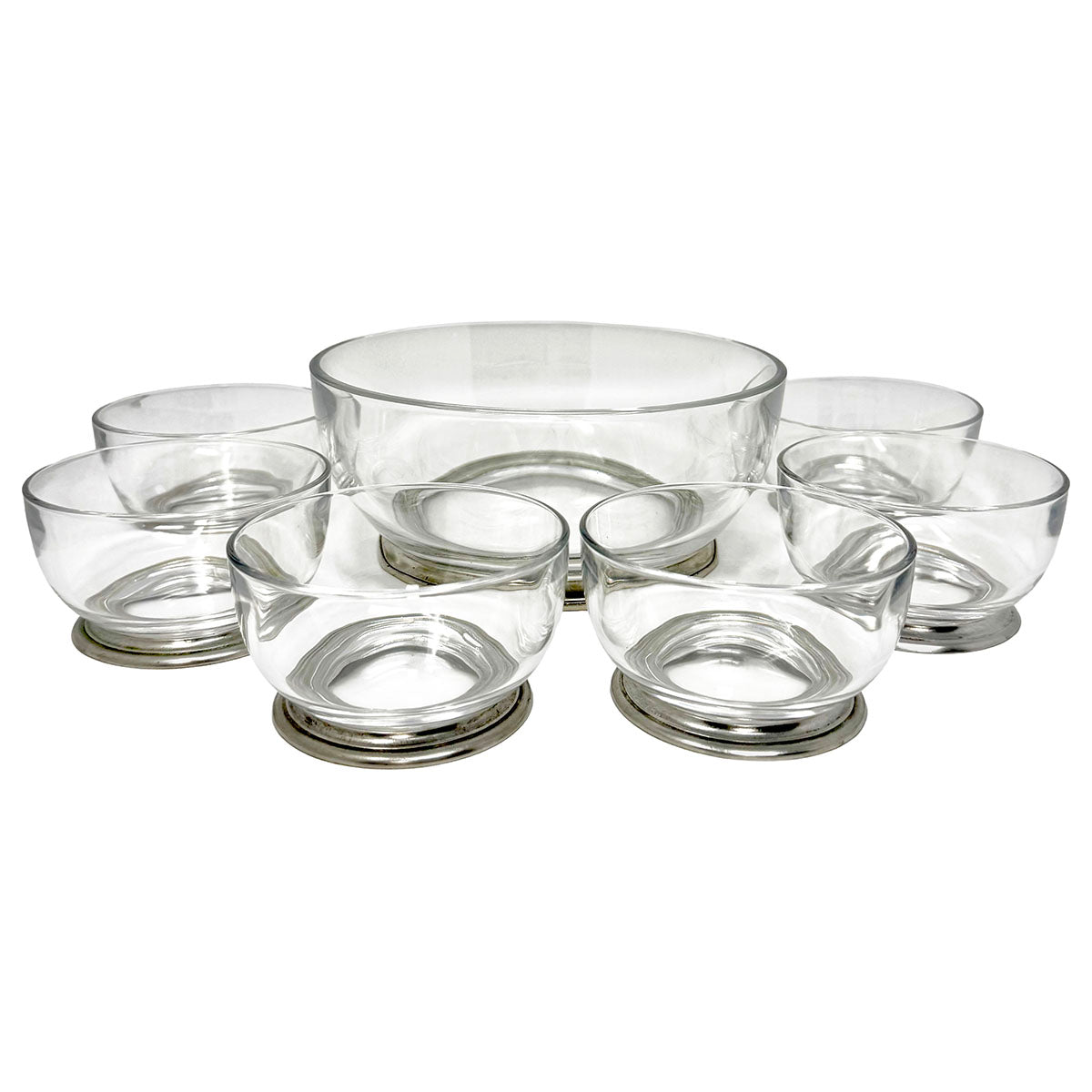 7PC Round Serving Bowl w/ 6 Small Bowls