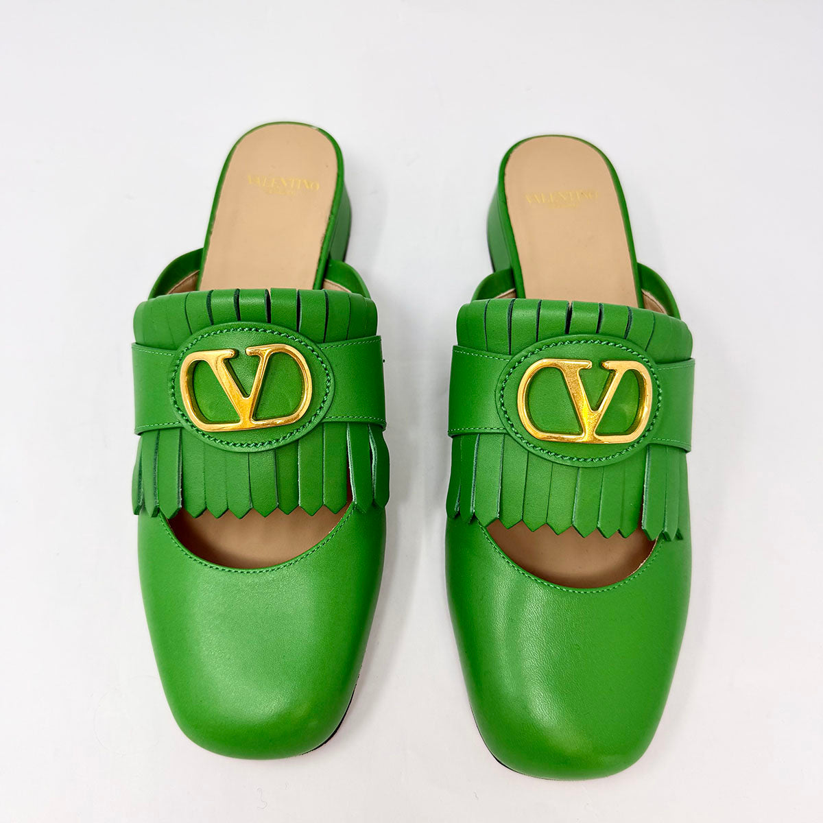 Valentino Garavani Vlogo Kiltie Loafer Mules