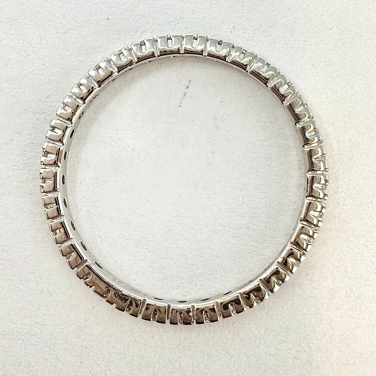 14K White Gold  Diamond Eternity Ring