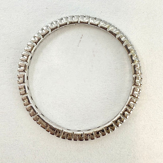 14K White Gold  Diamond Eternity Ring