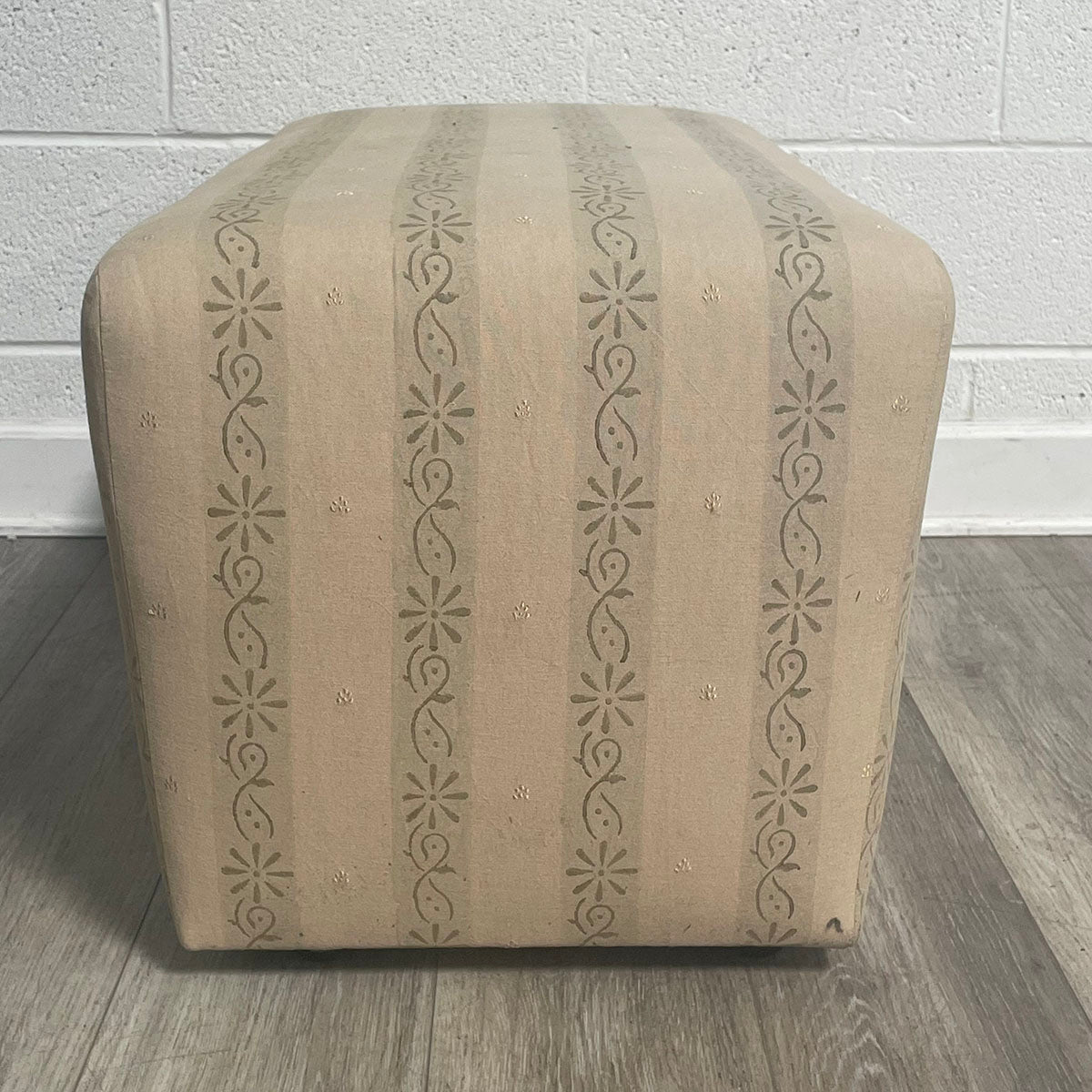 Cream Ottoman