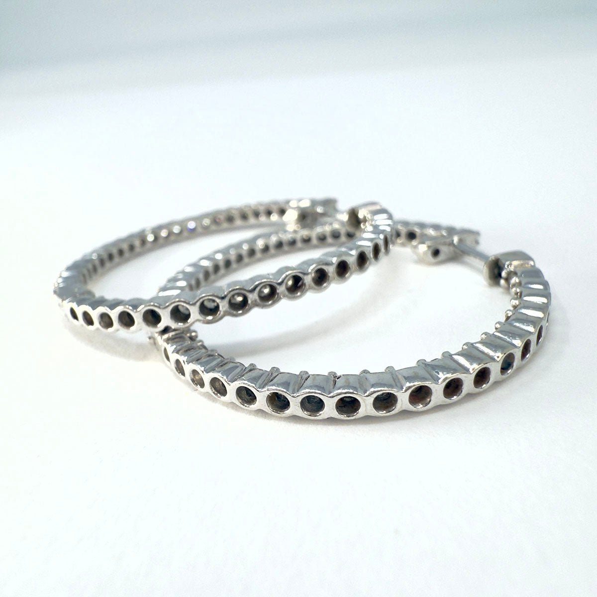 Diamond Hoop Earrings