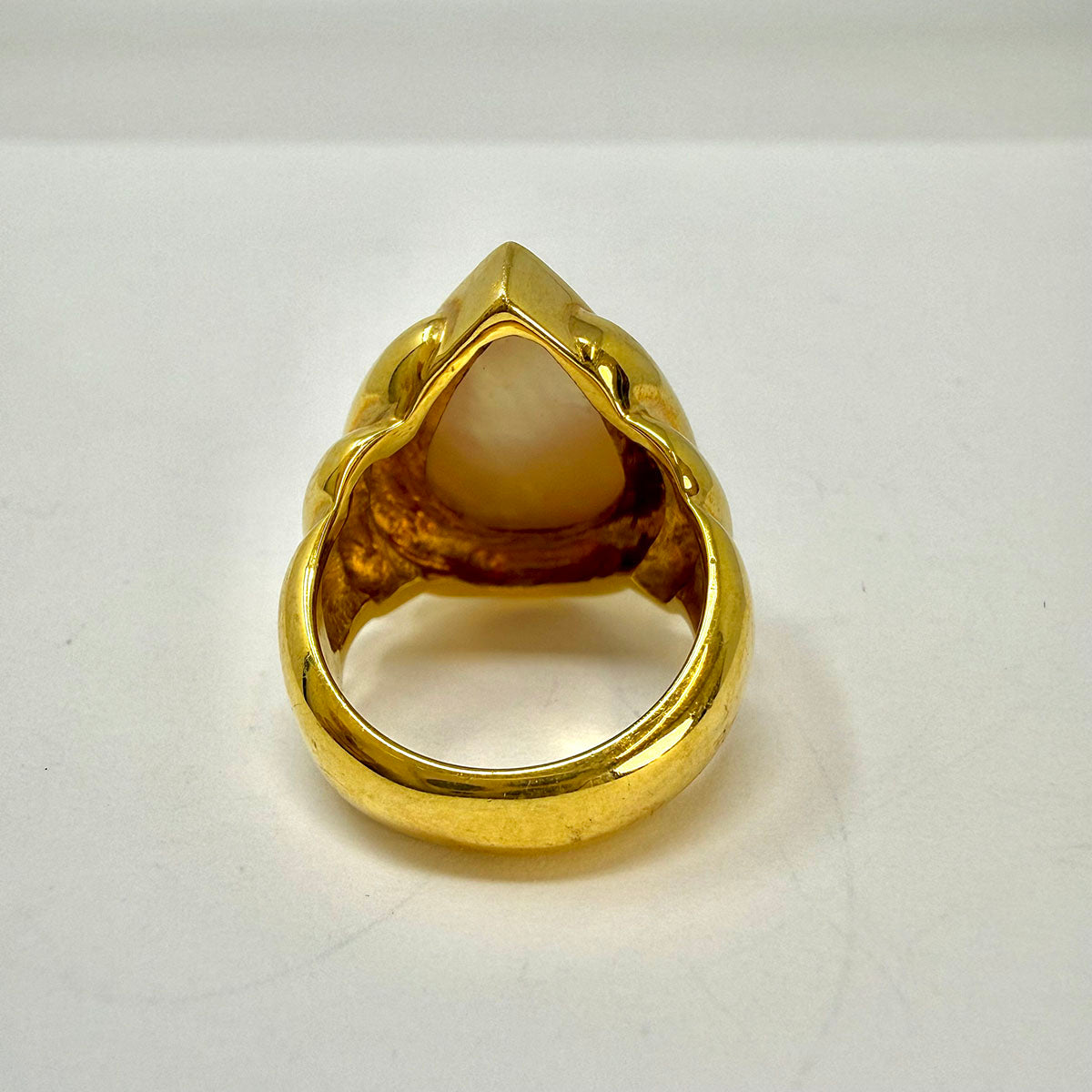 Susan Berman 18K Gold Ring with Mabe Pearl