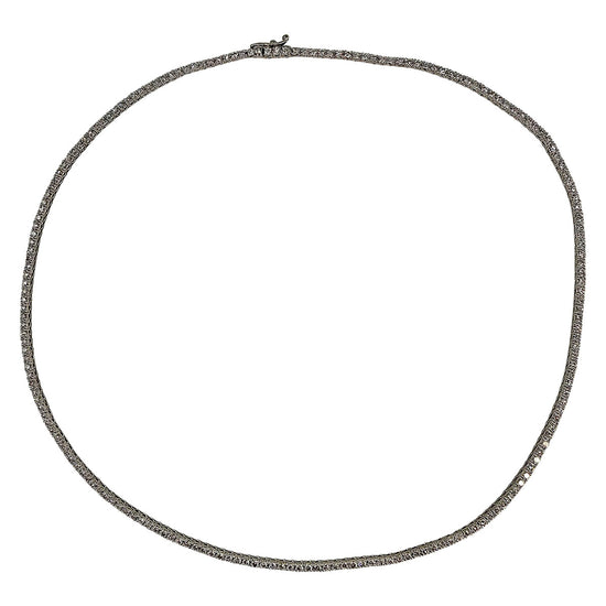 14K White Gold 4.25 ct.  Lab Grown Diamond Tennis Necklace