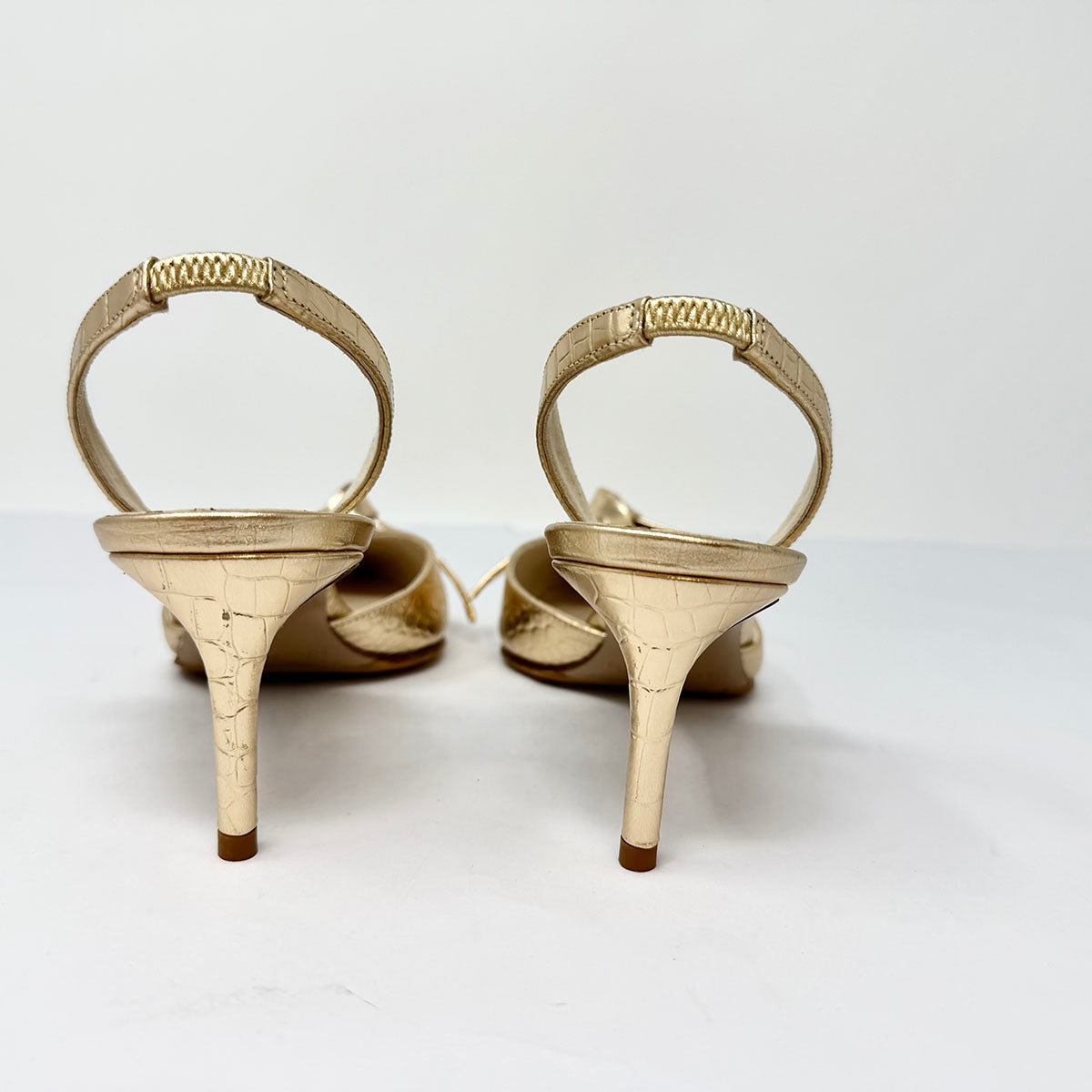 Birman Embossed Slingbacks