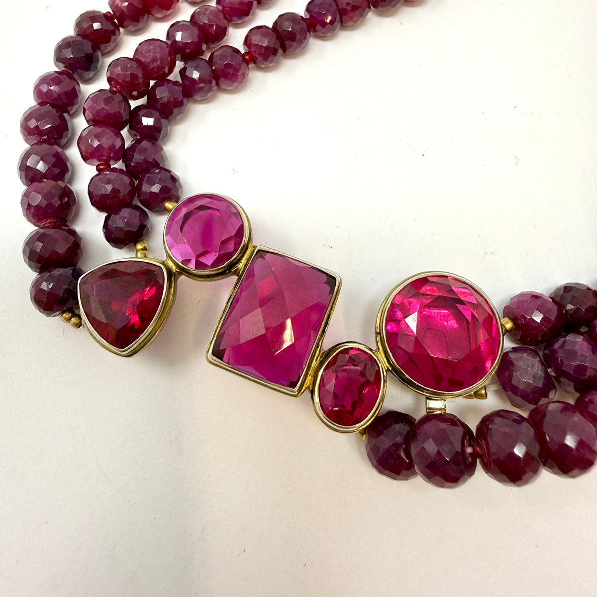 Multi-Strand Semi-Precious Necklace